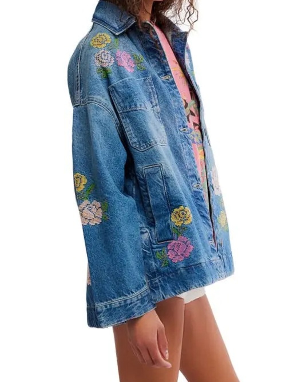 NWOT Free People We The Free Madison City Embroidered Jacket Size XS - Picture 3 of 15